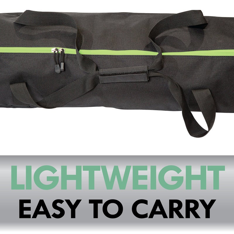 Athletico Two-Piece Ski and Boot Bag Combo | Store & Transport Skis Up to 200 CM and Boots Up To Size 13 | Includes 1 Ski Bag & 1 Ski Boot Bag (Black with Green Trim) - Image 5